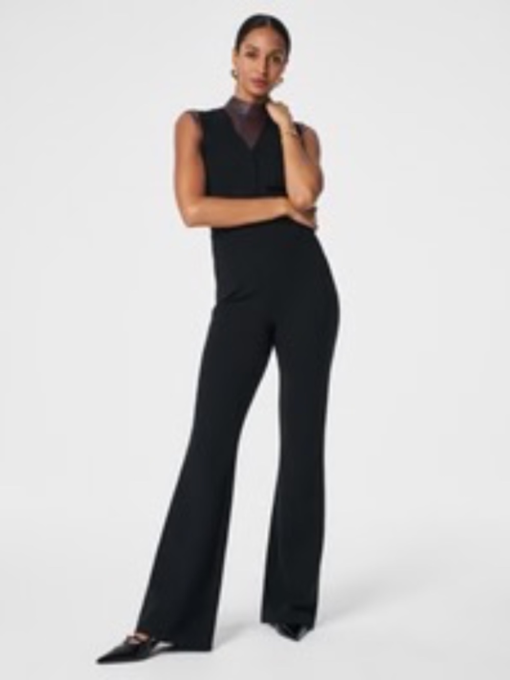 SPANX PERFECT SLEEVELESS PONTE JUMPSUIT NWT 3X